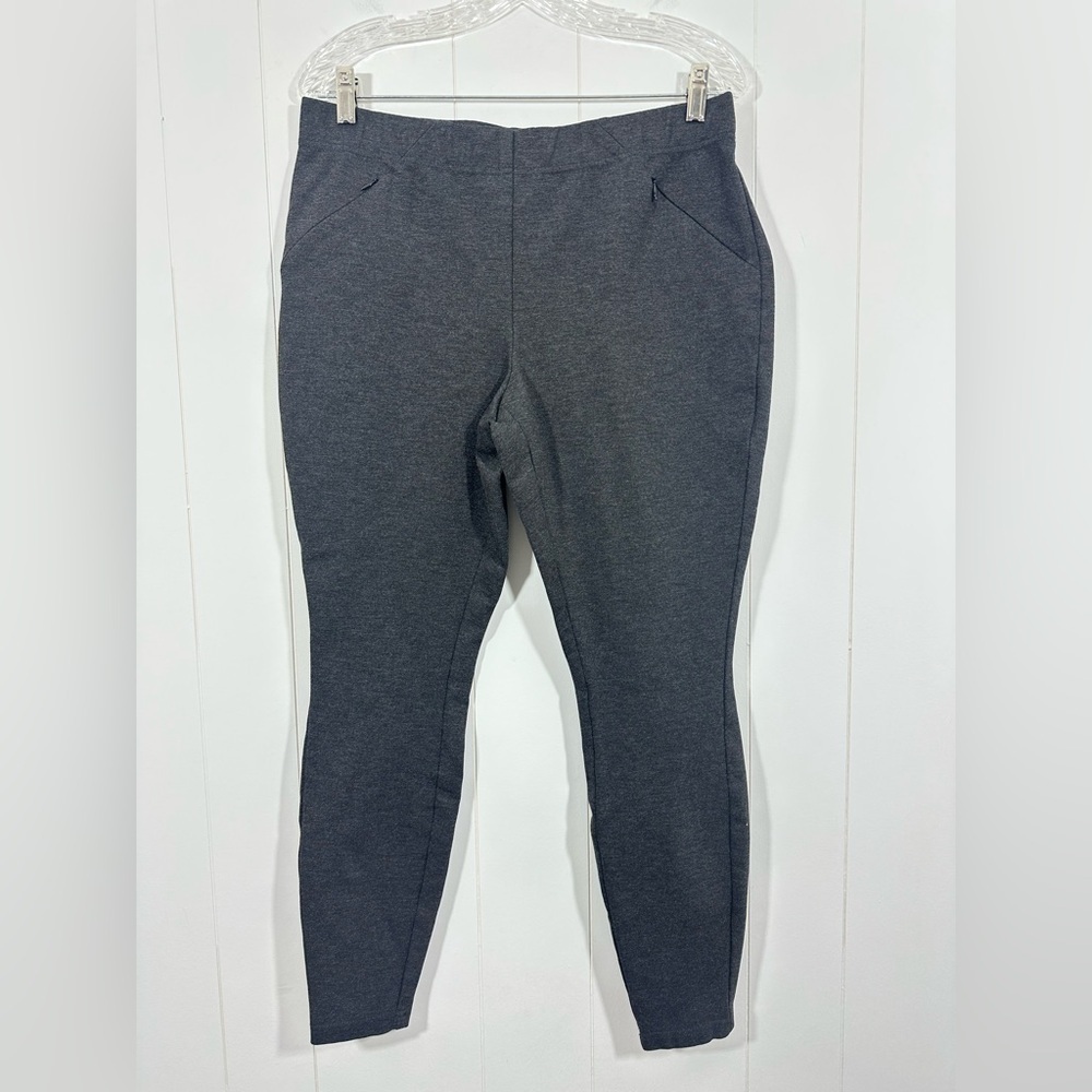 J Jill Womens Pants Gray Size Medium Ponte Leggings High Rise Rayon Blend - Picture 1 of 11
